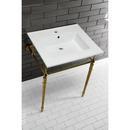 Kingston Brass Brushed Brass Console Leg 