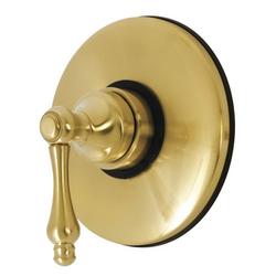 Single Handle Volume Control Valve Trim in Brushed Brass