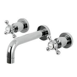 Two Handle Widespread Bathroom Sink Faucet in Polished Chrome