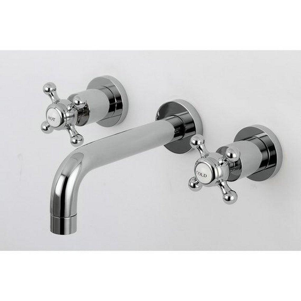 Kingston Brass Polished Chrome Two Handle Widespread Bathroom Sink Faucet 