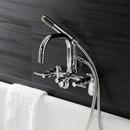 CONCORD WALL MOUNTED CLAWFOOT TUB FILLER WITH BUILT-IN DIVERTER ? INCLUDES HAND SHOWER 