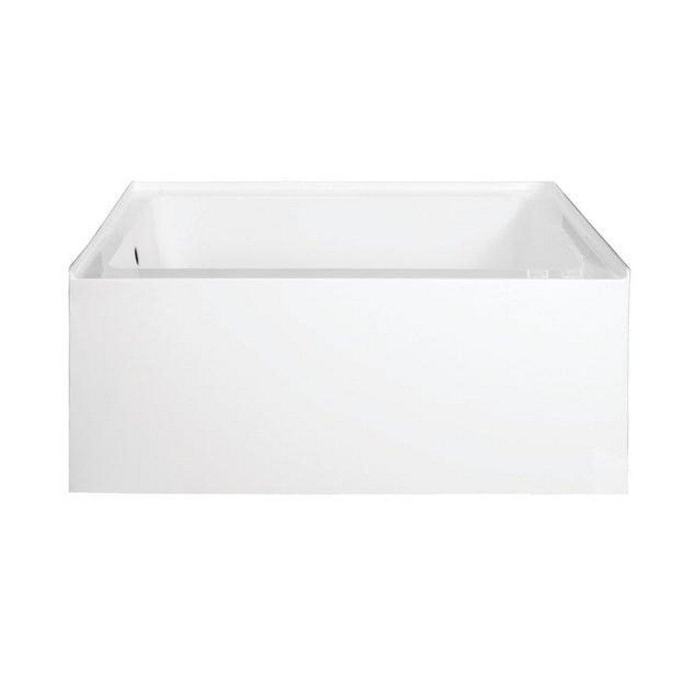 Kingston Brass White 48 x 32 in. Soaker Alcove Bathtub in White 