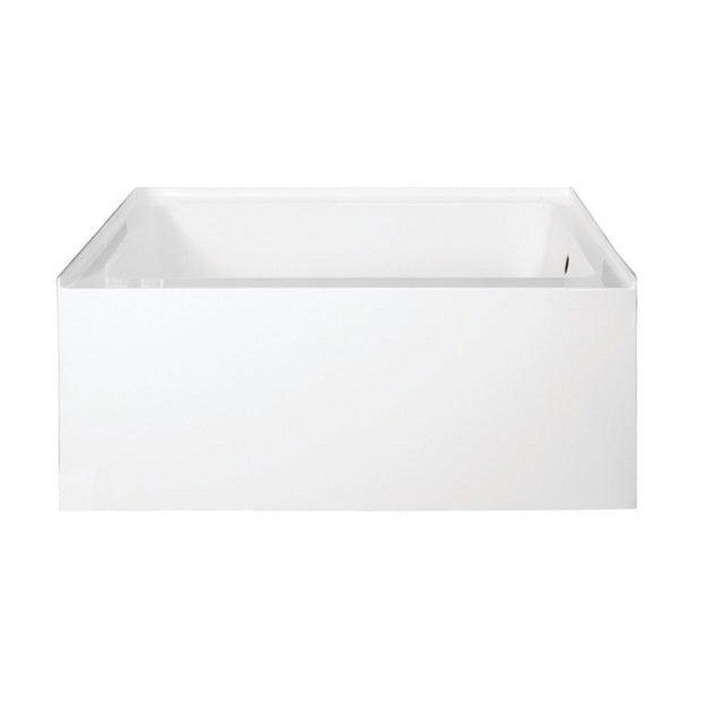 Kingston Brass White 48 x 32 in. Soaker Alcove Bathtub in White 