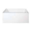 Kingston Brass White 48 x 32 in. Soaker Alcove Bathtub in White 
