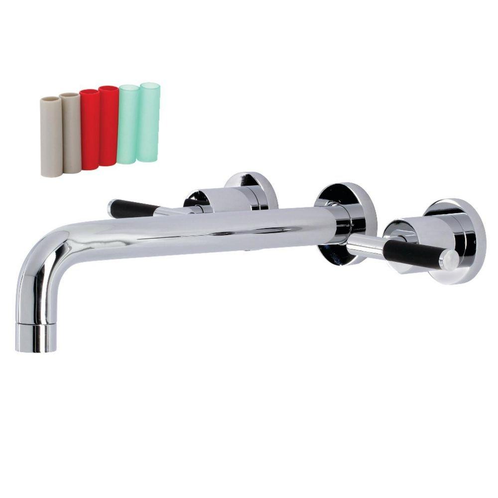 Two Handle Wall Mount Filler in Polished Chrome 