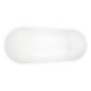 Signature Hardware White 71 x 28-1/4 in. Freestanding Bathtub with End Drain 