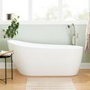 Signature Hardware White 71 x 28-1/4 in. Freestanding Bathtub with End Drain 