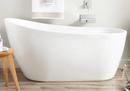 Signature Hardware White 60 x 28 in. Freestanding Bathtub with End Drain 