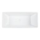 Signature Hardware White 59 x 27-1/2 in. Freestanding Bathtub with Offset Drain 