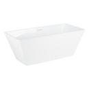 Signature Hardware White 59 x 27-1/2 in. Freestanding Bathtub with Offset Drain 