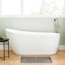 66 x 32 in. Freestanding Bathtub with End Drain in White