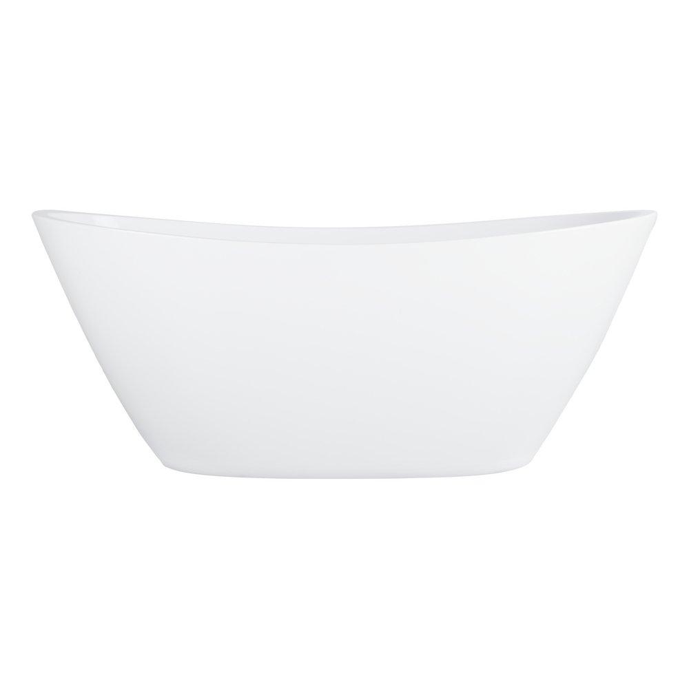 Signature Hardware White 60 x 30 in. Freestanding Bathtub 