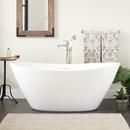Signature Hardware White 60 x 30 in. Freestanding Bathtub 
