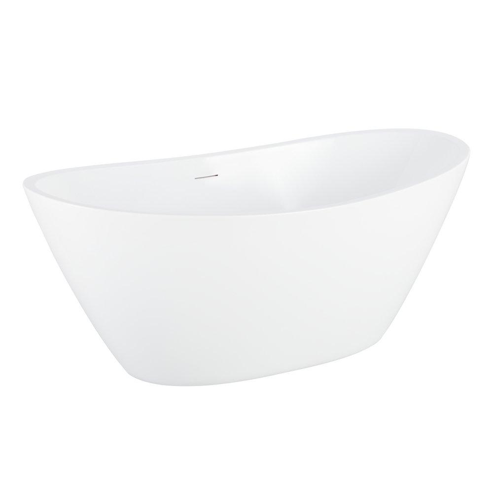 Signature Hardware White 60 x 30 in. Freestanding Bathtub 
