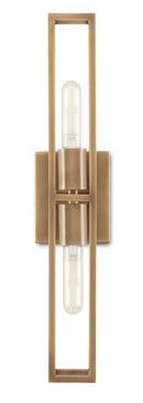 25W 1-Light 21 in. Wall Sconce in Antique Brass