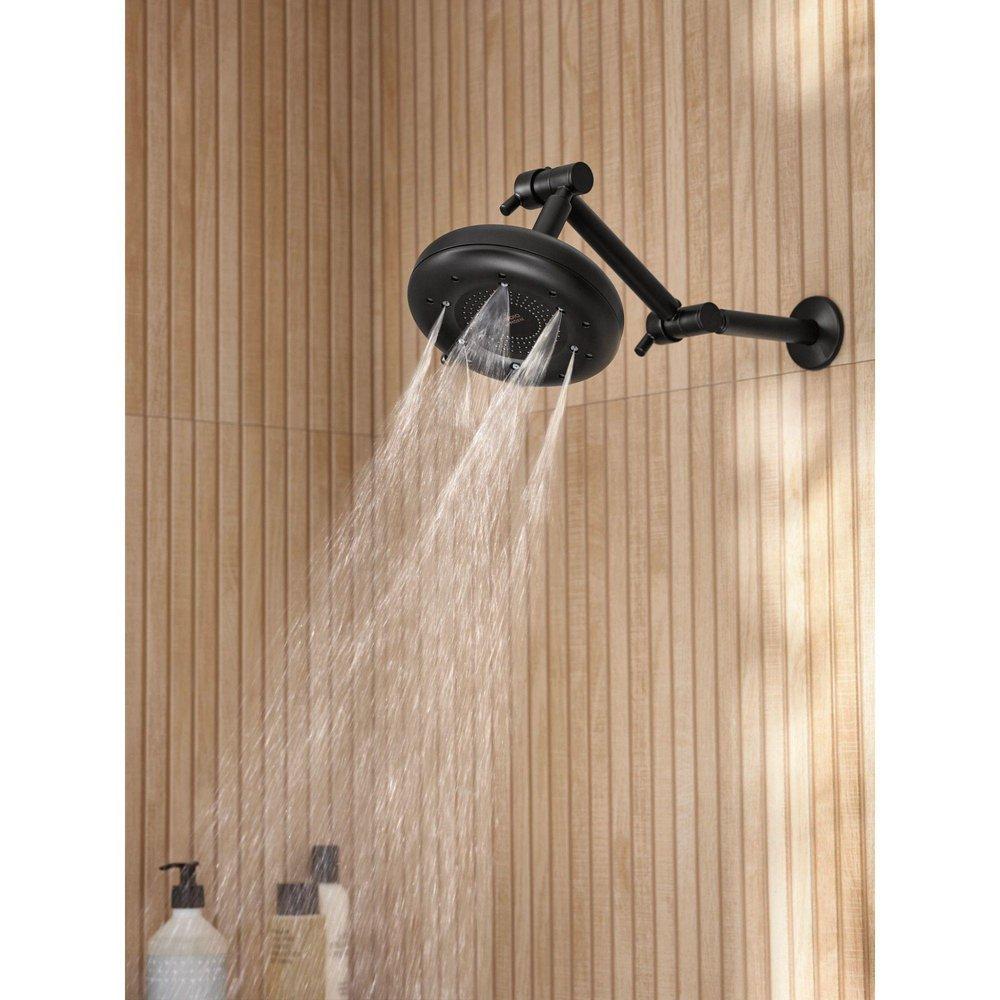 MATTE BLACK SHOWER ARM 