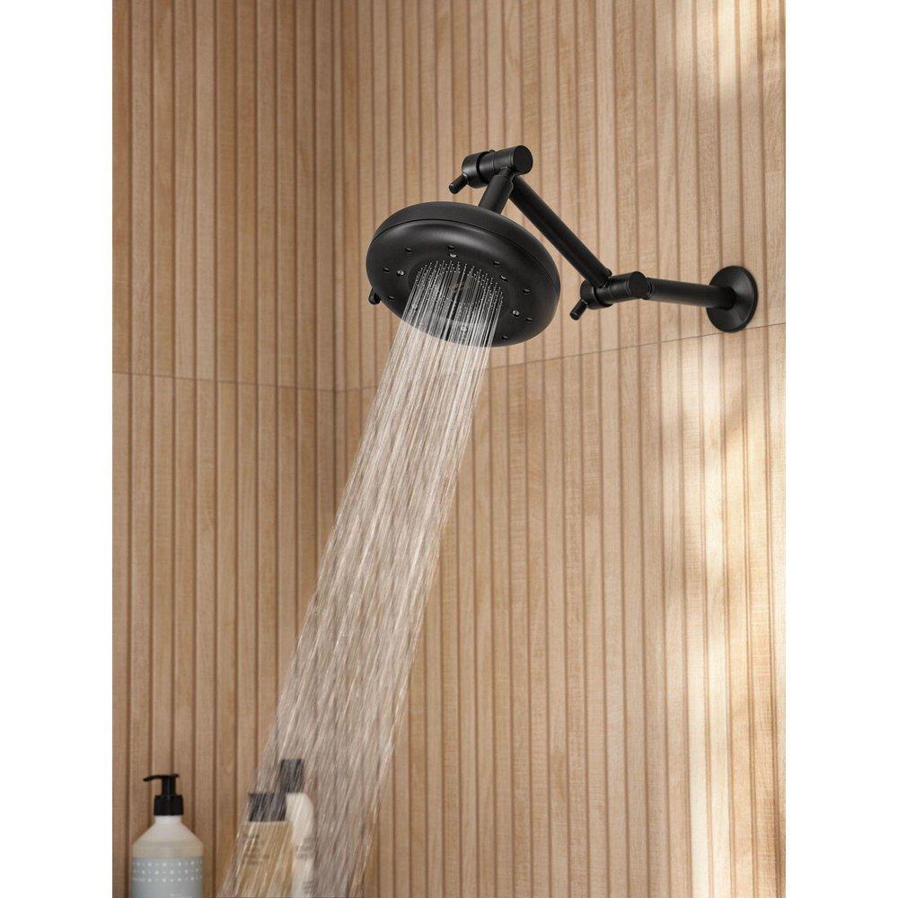 MATTE BLACK SHOWER ARM 