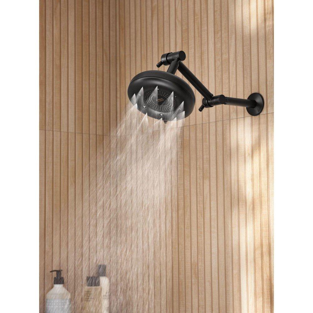 MATTE BLACK SHOWER ARM 