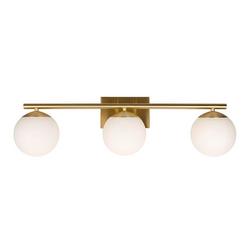 60W 3-Light Medium Vanity Fixture in Soft Gold