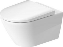 0.8 gpf/1.28 gpf Round Wall Mount One Piece Toilet in White
