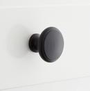 Signature Hardware Matte Black 1-1/4 in. Cabinet Knob 