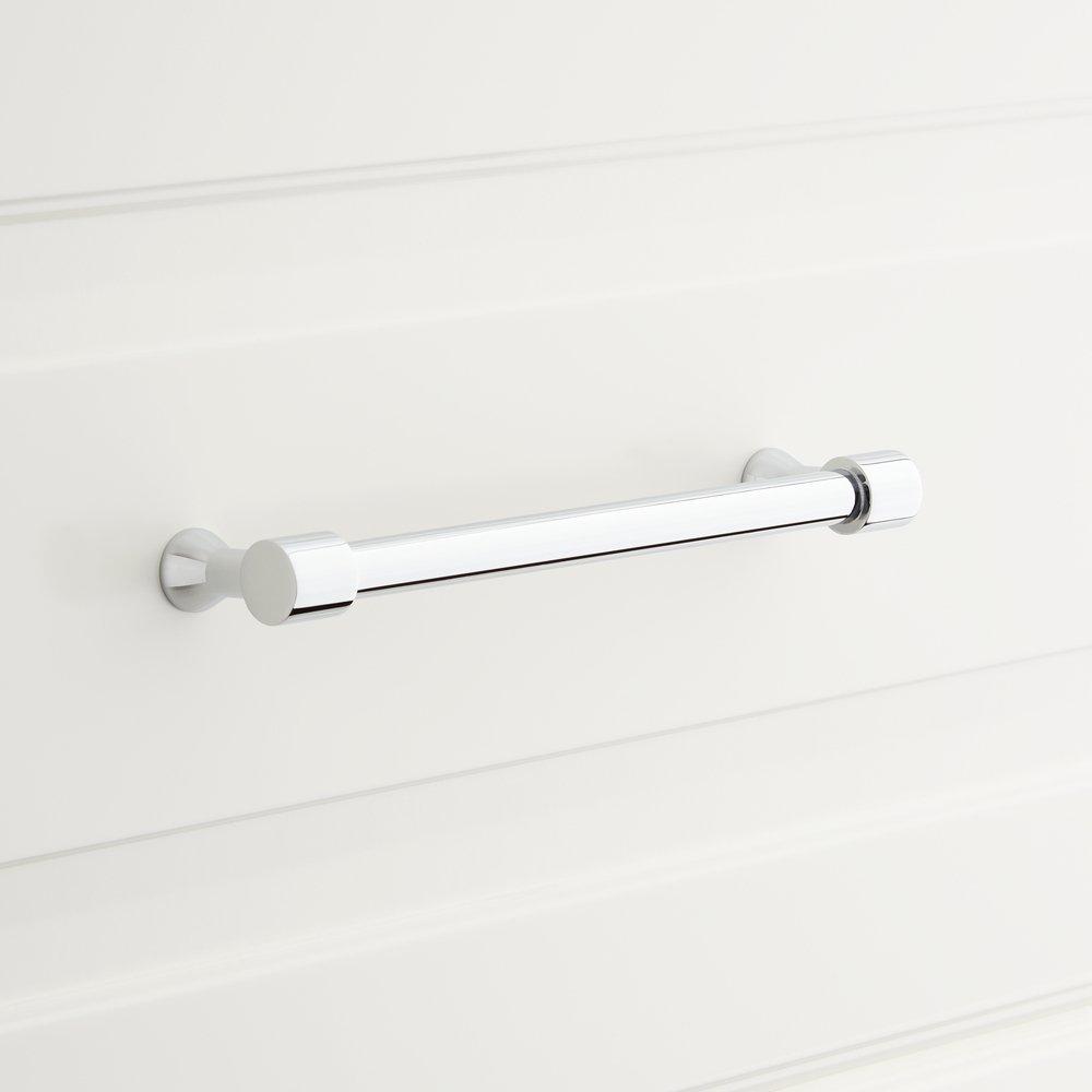 Signature Hardware Polished Chrome 6-5/8 in. Brass Cabinet Pull 