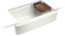 35-5/8 in. Undermount Farmhouse Cast Iron Single Bowl Kitchen Sink in Dune