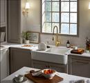 KOHLER White 35-5/8 x 21-5/16 in. No Hole Cast Iron Single Bowl Farmhouse and Undermount Kitchen Sink 