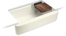 KOHLER Biscuit 35-5/8 x 21-5/16 in. No Hole Cast Iron Single Bowl Farmhouse and Undermount Kitchen Sink 