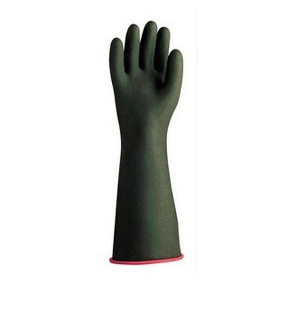 Showa Best Glove Black Cotton and Rubber DIY, Painting and Utilities Chemical Resistant Gloves in Black 