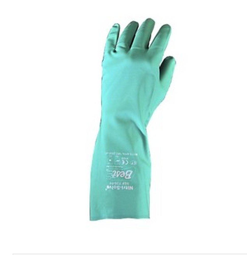 Showa Best Glove Bisque Flock-Lined Glove with Chemical Resistance in Bisque 