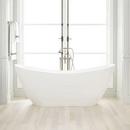 72 x 28 in. Freestanding Bathtub with Center Drain in White 