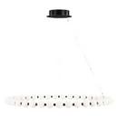 Visual Comfort & Co. Modern Nightshade Black 2-4/5 x 42-2/5 in. 50W 1-Tier 1-Light Integrated LED Transitional Chandelier 