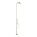 Freestanding Outdoor Shower Panel with Square Neck and Hand Shower 