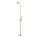 Freestanding Outdoor Shower Panel with Square Neck and Hand Shower 