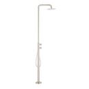 OUTDOOR STAINLESS STEEL OUTDOOR SHOWER PANEL SQUARE NECK 