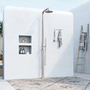 OUTDOOR STAINLESS STEEL OUTDOOR SHOWER PANEL SQUARE NECK 