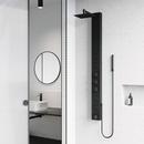 VIGO Matte Black Three Handle Single Function Shower System 