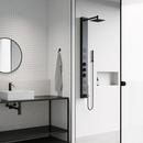 VIGO Matte Black Three Handle Single Function Shower System 