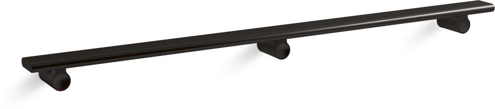 KOHLER Matte Black Straight Shower Shelf in Matte Black 