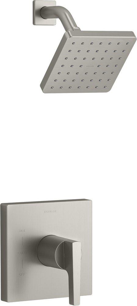 KOHLER Vibrant&trade; Brushed Nickel Single Handle Single Function Shower Faucet (Trim Only) 
