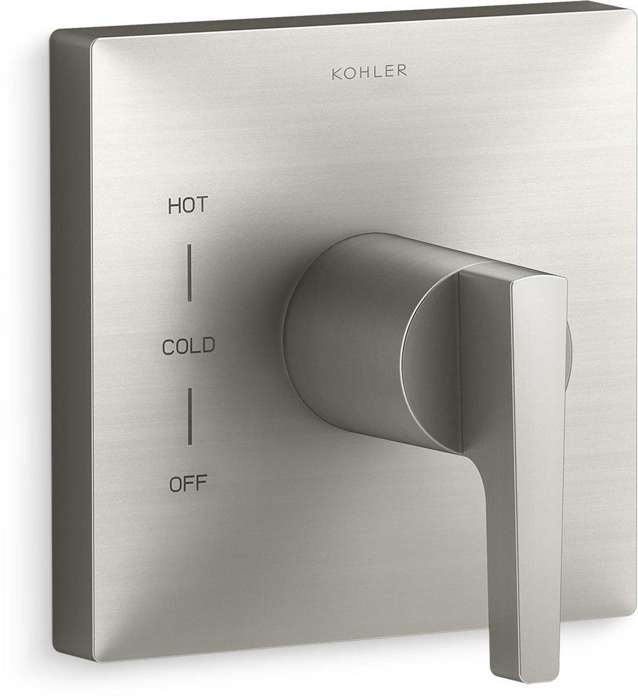 KOHLER Vibrant&reg; Brushed Nickel Single Handle Bathtub & Shower Faucet (Trim Only) 