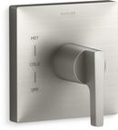 KOHLER Vibrant&reg; Brushed Nickel Single Handle Bathtub & Shower Faucet (Trim Only) 