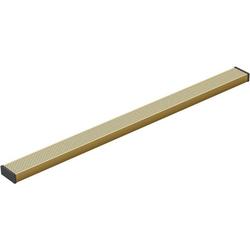 36 X 2.5 Perforated Grate in Vibrant Brushed Moderne Brass