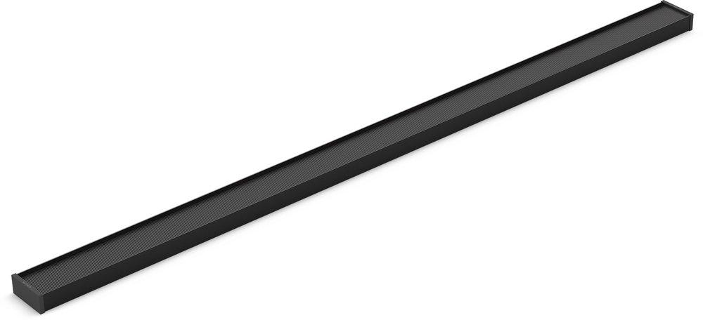2-1/2 x 48 in. Linear Drain Grate With Tile-in Pane in Matte Black 