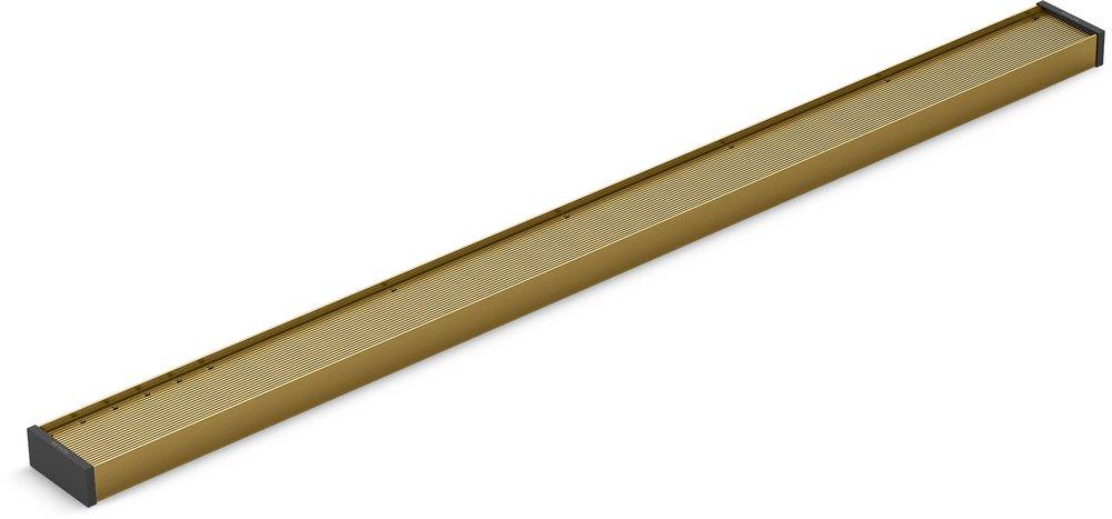 KOHLER Vibrant&reg; Brushed Moderne Brass Aluminum Grate 
