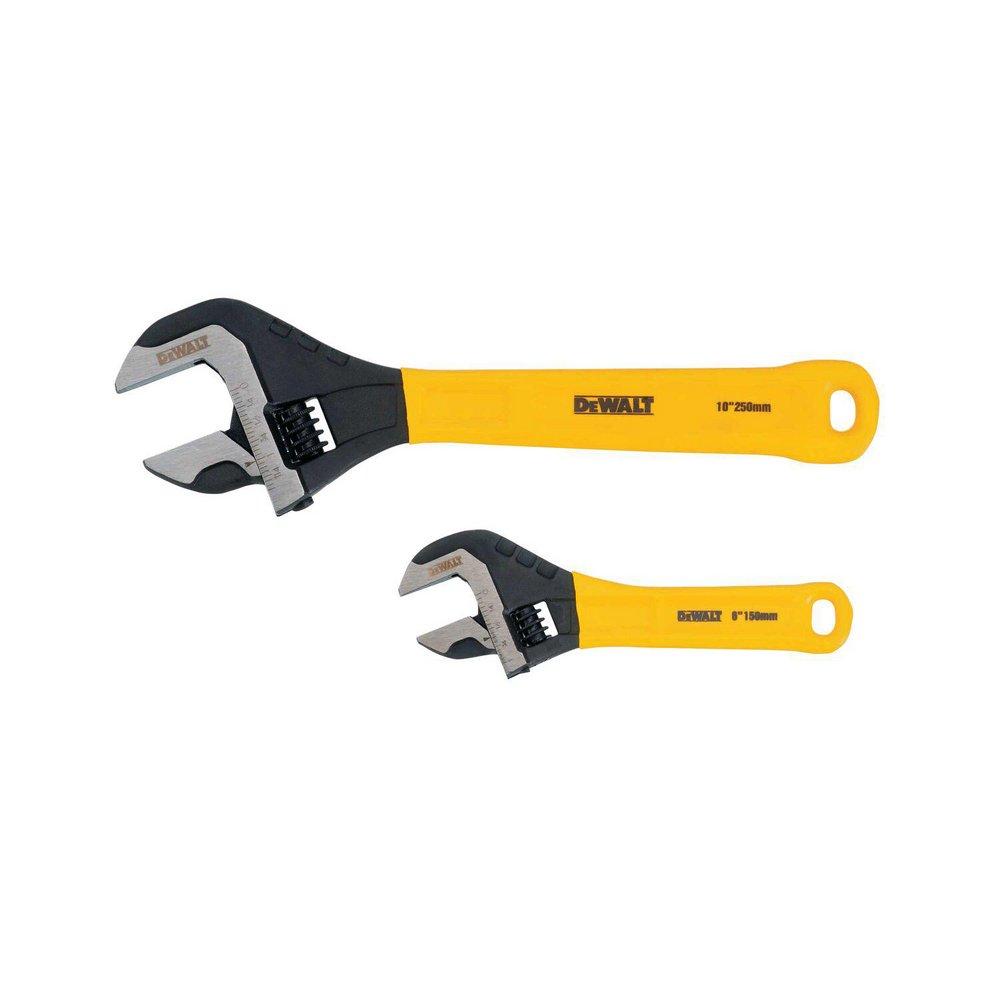 DWHT 2PK 6-IN & 10-INDIP GRP ADJ WRENCH 