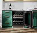 Signature Kitchen Suite Panel Ready 23-11/16 x 34-5/8 in. Built-in Undercounter Wine Cooler 