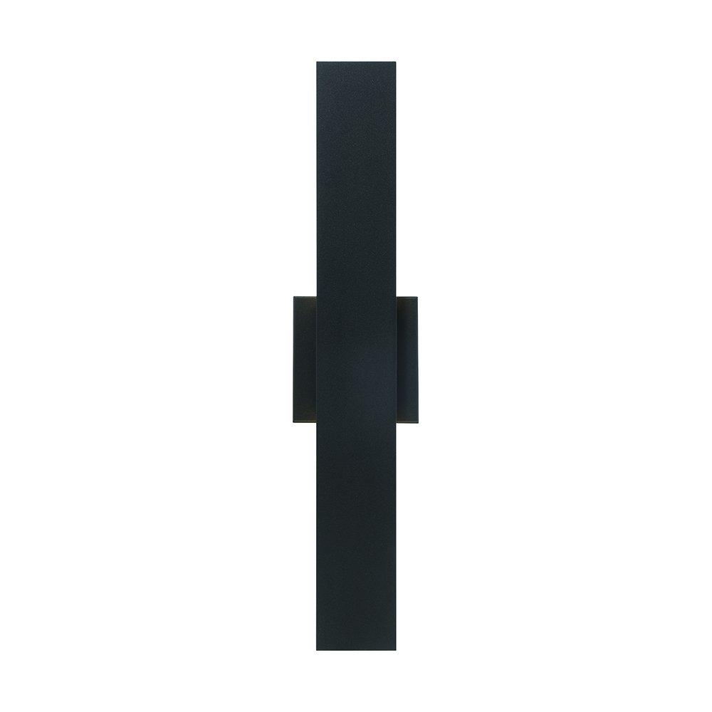 23 OUTDOOR LED WALL SCONCE ANNETTE SATIN BLACK SABL 