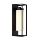 60W 1-Light 16-1/2 in. Wall Sconce in Satin Black
